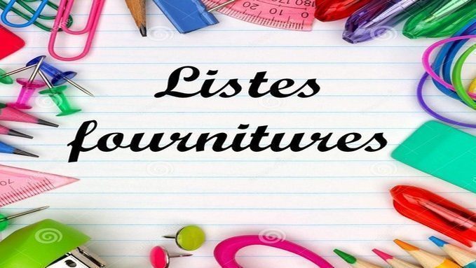 Listes de fournitures pour la rentrée 2018-2019